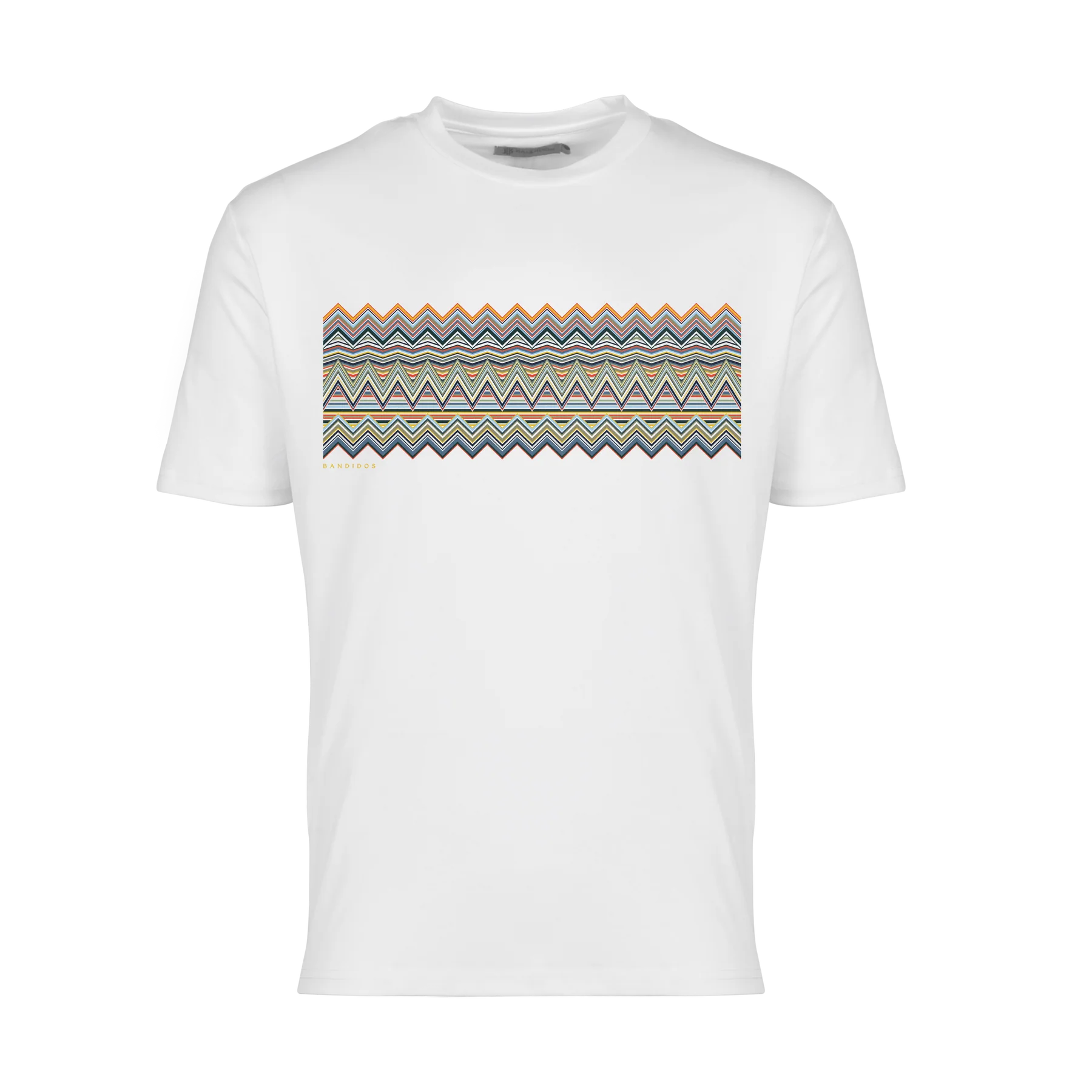 Moda Bandidos Multi Zig T-Shirt - White